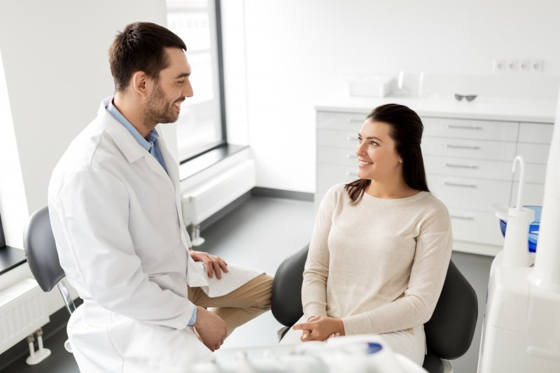 Patient at dentist in Wallowa County