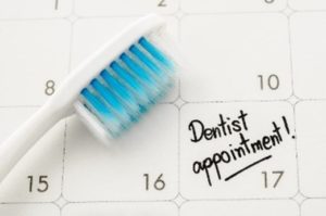 Appointment with dentist in Enterprise on calendar. 